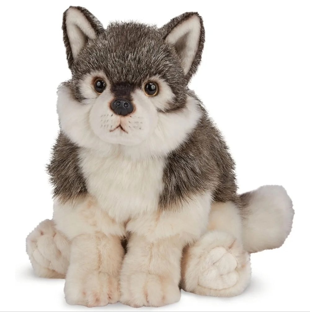 13" Bearington Plush Wolf